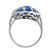 Sapphire Diamond 18k White Gold Ring