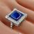 Antique Style 3.68ct Sapphire 0.92ct Diamond Gold Ring 