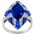 Antique Style Sapphire Diamond Gold Ring | Israel Rose