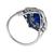 Sapphire Diamond 18k White Gold Ring