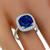 Estate Sapphire Diamond Platinum Ring | Israel Rose