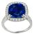Estate Sapphire Diamond Platinum Ring