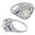 Antique Art Deco 1.28ct Old European Cut Diamond Sapphire Platinum Engagement Ring