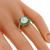 Art Deco Inspired 2.28ct Diamond  Emerald Gold Ring 