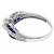 Estate Art Deco Style GIA Certified 0.62ct Old European Brilliant Diamond Sapphire Platinum Engagement Ring
