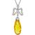 8.63ct Citrine 0.45ct Diamond Gold Pendant