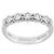 Estate 0.50ct Round Brilliant Diamond Platinum Wedding Band 