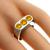 Estate 1.20ct Round Brilliant Fancy Intense Orange Diamond 14k White Gold Ring