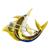 18k yellow gold enamel sail fish pin 4