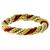 Estate 1960s Pearl And Coral  Bead 18k Yellow Gold  French Twist Rope Bracelet