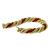 Pearl And Coral  Bead 18k Yellow Gold  French Twist Rope Bracelet