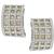 diamond mother of pearl 18k white gold  earrings 1