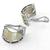 diamond mother of pearl 18k white gold  earrings 4