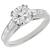  diamond platinum engagement ring 1