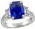 5.16ct Sapphire 1.60ct Diamond Engagement Ring