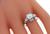 egl certified 1.31ct diamond antique engagement ring photo 2