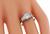 Cushion Cut Diamond 14k White Gold Engagement Ring