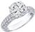 diamond 18k white gold engagement ring 1