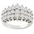 Estate 2.16ct Round Cut Diamond Cluster 14k White Gold Ring