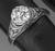 vintage 1.23ct diamond platinum engagement ring on model photo