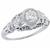 diamond 14k white gold engagement ring  1