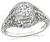 Edwardian GIA Certified 0.64ct Diamond Engagement Ring