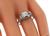 Vintage Old European Cut Diamond Platinum Engagement Ring