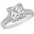 diamond platinum engagement ring  1