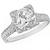 diamond platinum engagement ring  1