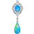 Antique Style Opal Diamond Pendant  | Israel Rose