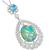 Antique Style Opal Diamond Pendant