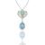 Antique Style Opal Diamond Pendant | Israel Rose