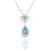 Antique Style Opal Diamond Pendant | Israel Rose