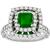 Colombian Emerald Diamond White Gold  | Israel Rose