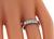 Round Cut Diamond Platinum Wedding Band