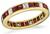 Estate 0.45ct Diamond 0.75ct Ruby Eternity Wedding Band