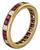 Eternity Diamond Ruby Gold Wedding Band