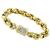 18k yellow & white  gold diamond bracelet 1