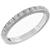 Estate 0.5ct Round Brilliant Cut Diamond 14k White Gold Wedding Band 