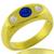 Sapphire Diamond Gold Ring