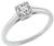 estate 0.52ct diamond engagement ring photo 3