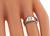 Cushion Cut Diamond 18k White Gold Men's Ring