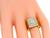 Baguette and Round Cut Diamond 18k Gold Ring