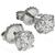 Estate 0.80ct Round Brilliant Diamond 14k White Gold Stud Earrings