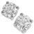 Diamond 14k White Gold Stud Earrings