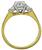 Gold Platinum Diamond Engagement Ring