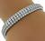 Princess and Round Cut Diamond 14k White Gold Bracelet