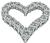 Estate 1.00ct Diamond Heart Pendant Photo 3