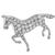 antique diamond platinum horse pin 3