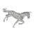 antique diamond platinum horse pin 4